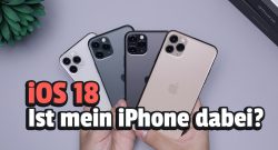 Titelbild iOS 18 unterstützte Geräte mit Text