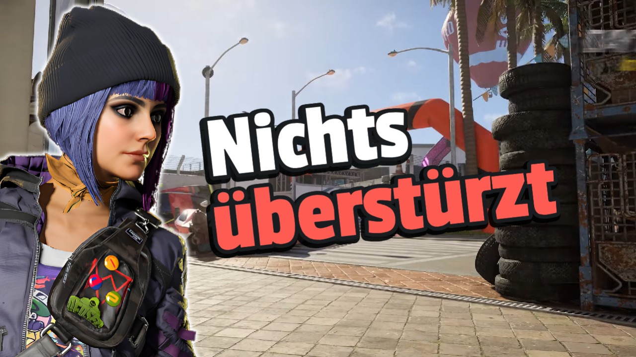 XDefiant: „Wenn das Spiel nichts für euch ist, zieht weiter“ - Chef spricht über sein Spiel und dessen Probleme - Titelbild zeigt Spielcharakter neben Text: „Nichts überstürzt“