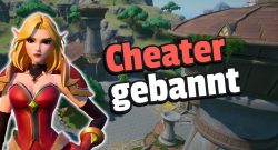 Tarisland bannt 65 Cheater aus dem MMORPG und stellt sie an den Pranger - Titelbild zeigt Spielcharakter neben Text: „Cheater gebannt“