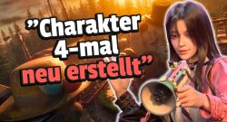 Once Human ist erfolgreich auf Steam, aber Spieler kritisieren einen großen Schwachpunkt - Titelbild zeigt Speilcharakter neben Text: "Charakter 4-mal neu erstellt"