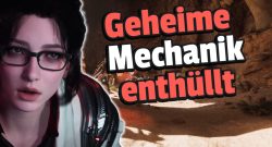The Frist Descendant hat eine verstecke Mechanik, die dafür sorgt, dass ihr von manchen Materialien immer zu wenig habt - Titelbild zeigt Spielcharakter neben Text: "Geheime Mechanik enthüllt"