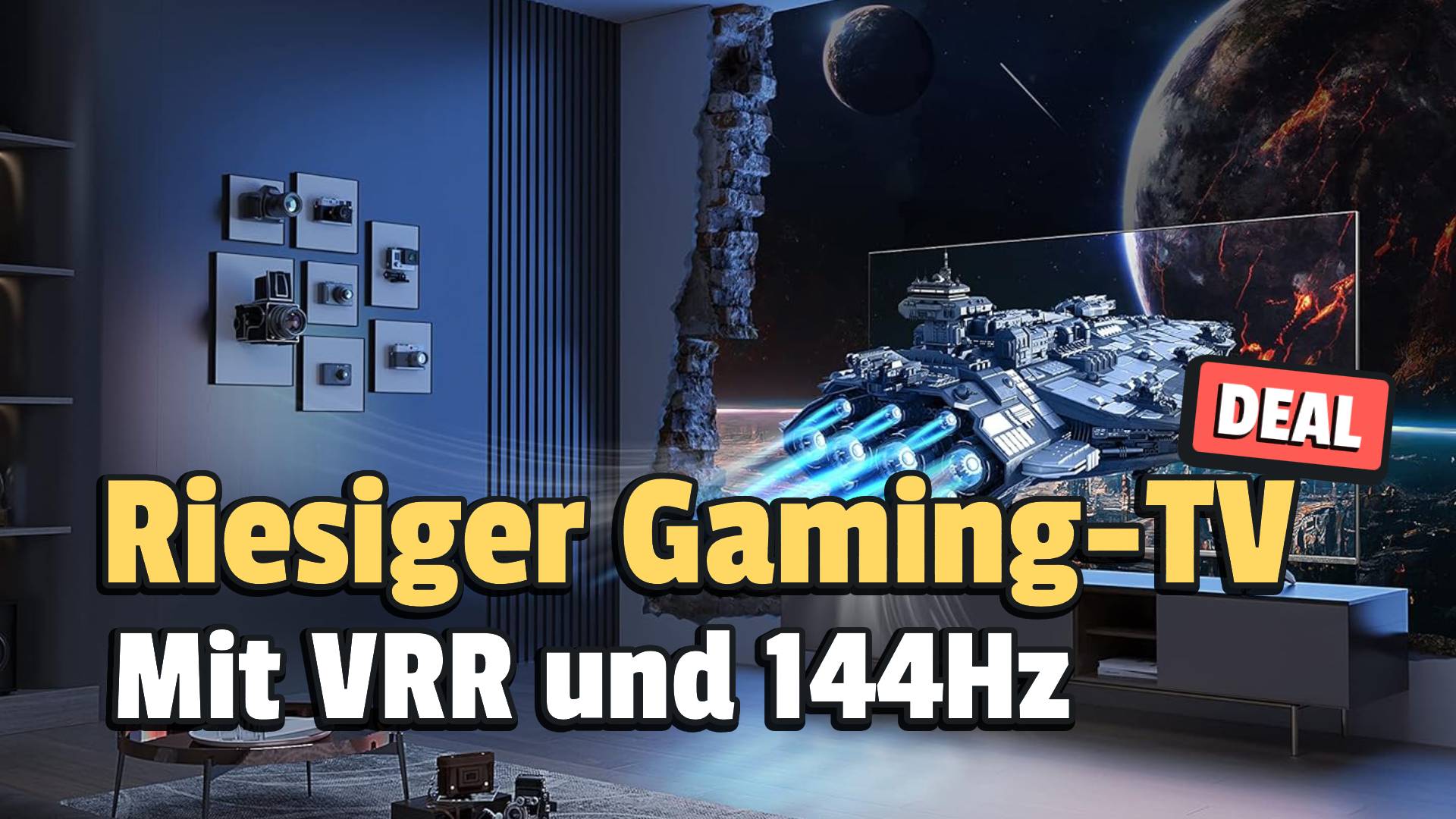 75 Zoll großer Smart-TV mit QLED und 144Hz plötzlich saugünstig bei Amazon!