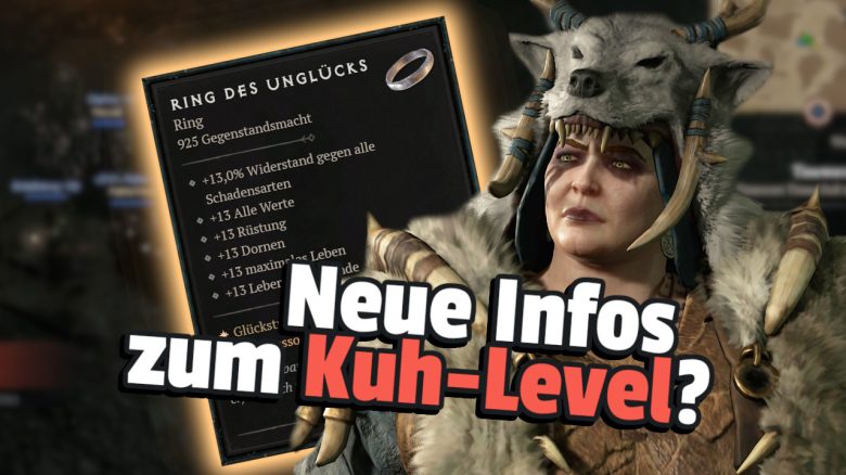 Diablo 4 Ring des Unglücks Kuh Level Titel