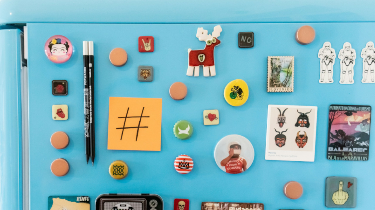 Kühlschrank mit Magneten