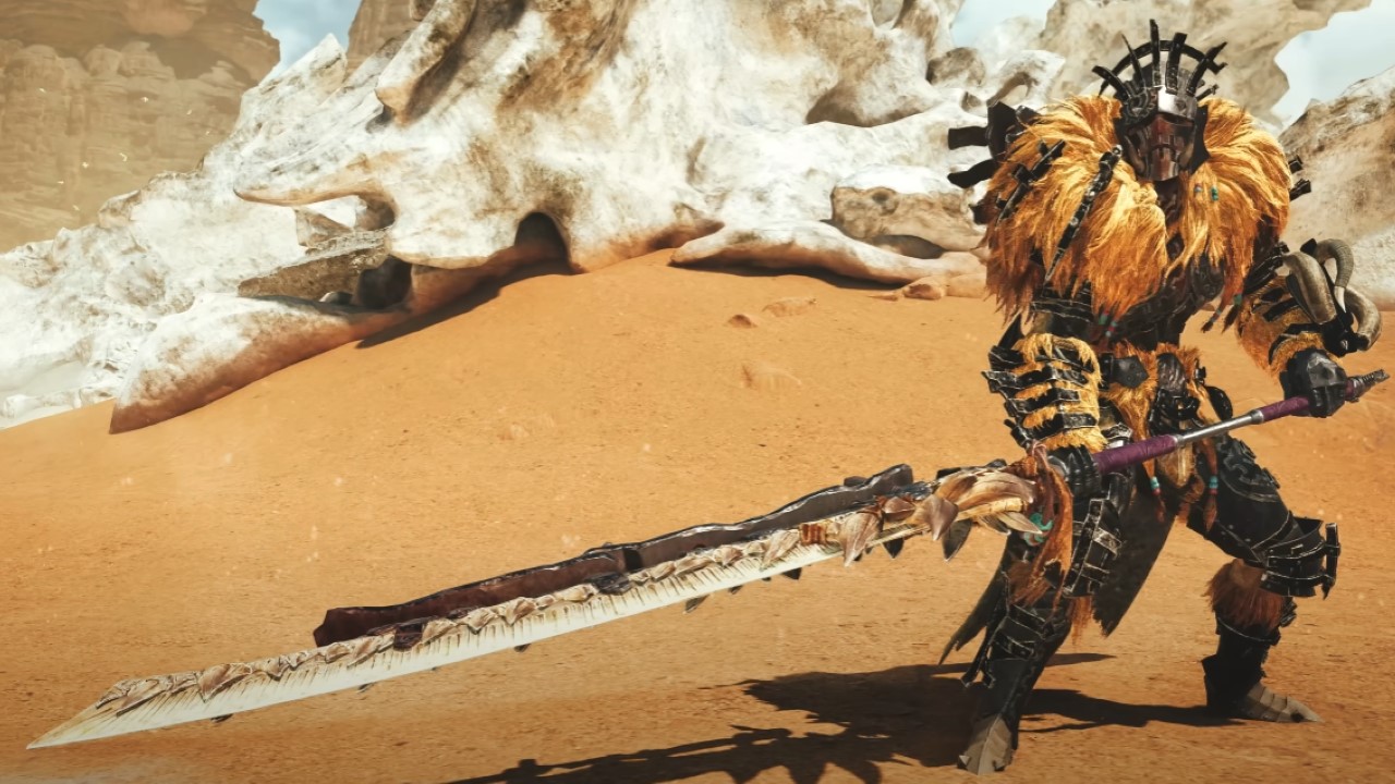 Wenn ihr in Monster Hunter Wilds einen Samurai cosplayen wollt, ist das Langschwert genau die richtige Waffe für euch