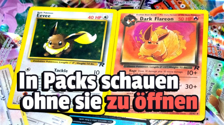 Ein Anbieter zeigt euch den Inhalt von Boostern mit Pokémon-Karten, aber das kostet mehr als das Zehnfache eines Packs