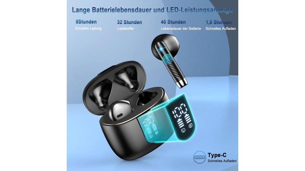 Die In-Ear-Kopfhörer unterhalten euch lange. 