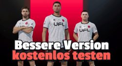 Titel UFL Coverstar Cristiano Ronaldo im Hauptmenü des neuen FIFA Konkurrenten