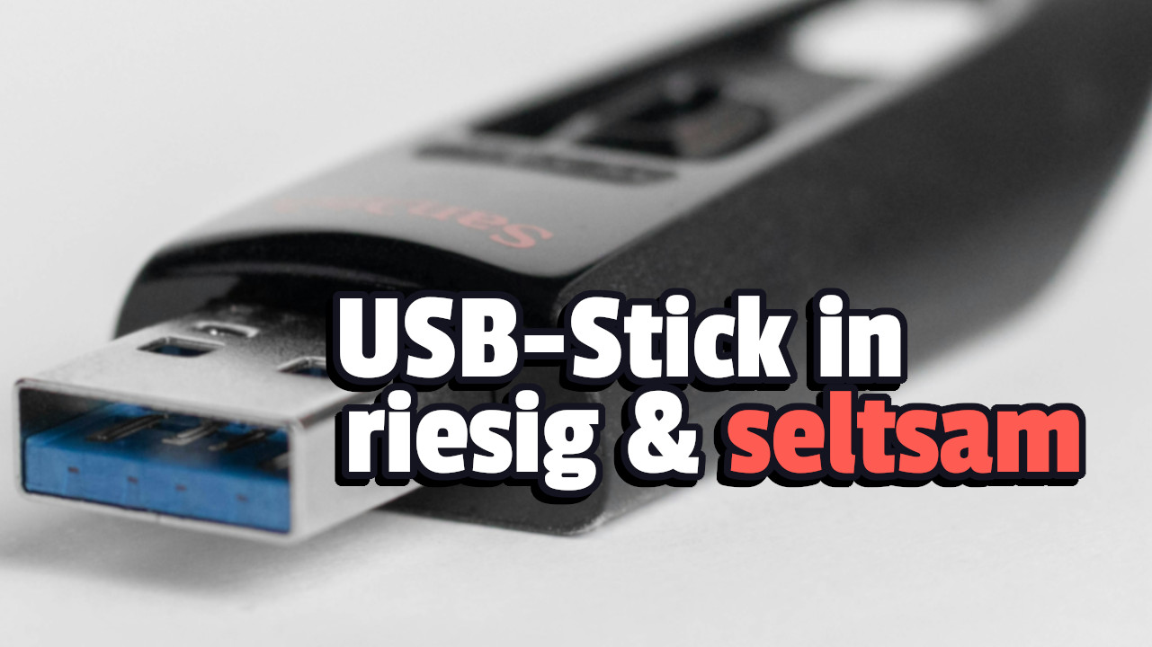 „War das dumm?“ – Ein Reddit-Nutzer hat sich den wohl größten „USB-Stick“ aller Zeiten gebaut
