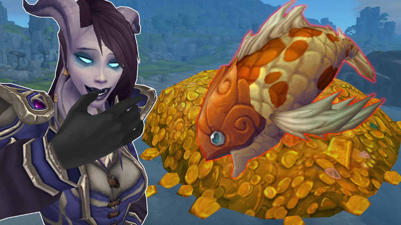 Während der Rest in WoW gelevelt hat, habe ich mir eine goldene Nase geangelt