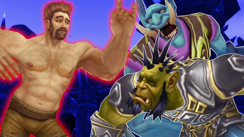 WoW Human naked dance orc troll male death titel title 1280x720