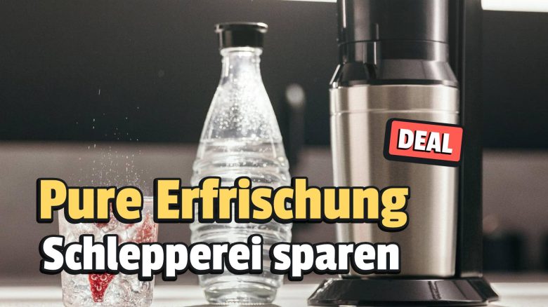 Keine Küche ohne SodaStream – Schnappt euch auf Knopfdruck spritziges Wasser jetzt einmalig günstig bei Amazon