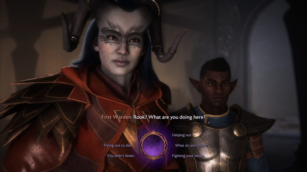 Dragon Age The Veilguard - das Dialogsystem.