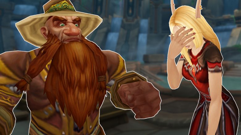 WoW Brann Bronzebeard Blood Elf face palm titel title 1280x720