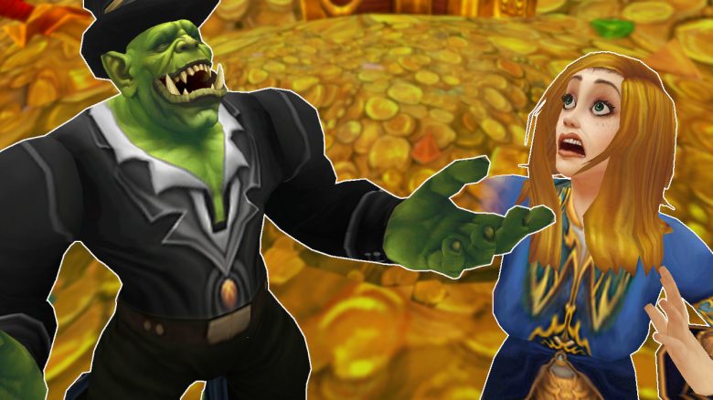 WoW Orc Laugh Gold Human Mage death titel title 1280x720