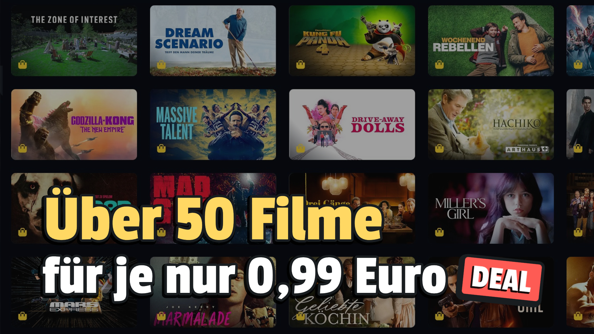 Nur noch heute: Kino-Hits 2024 saugünstig bei Amazon holen