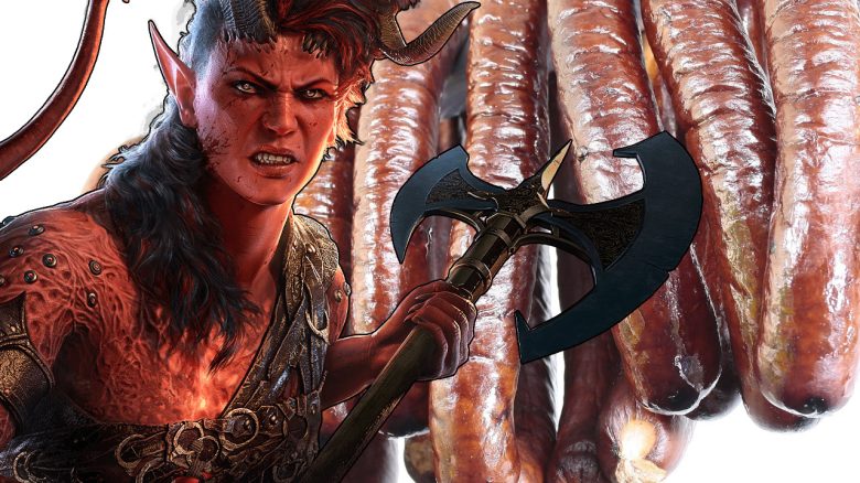 Spielerin von Baldur’s Gate 3 löst eines der schwierigsten Rätsel – mit ganz viel Wurst