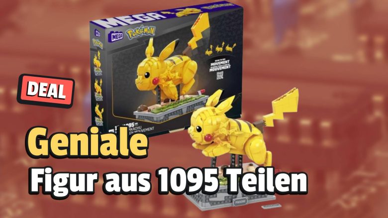 Sprintendes Pikachu mit über 1000 Teilen: Dieses bewegliche Modell zeigt das berühmteste Pokémon in Aktion