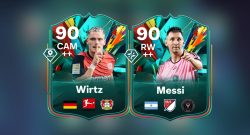 Titel EA FC 25 Wirtz und Messi als neue Eventkarten aus Total Rush Team 2