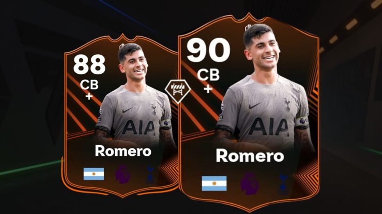 Titel FC 25 Romero RTTK Karte Ultimate Team vor und nach den Upgrades