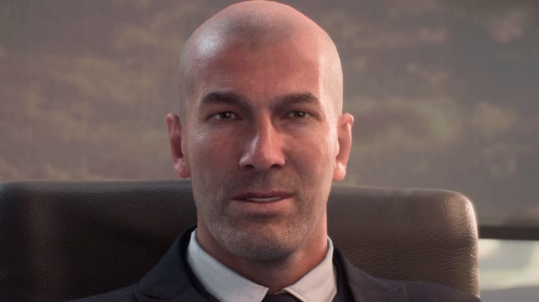 Titel FC 25 Trainer Zidane im Anzug auf dem Stuhl in seinem Büro