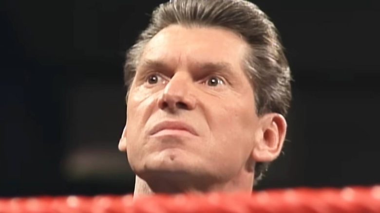 Vince McMahon verücktes Gesicht