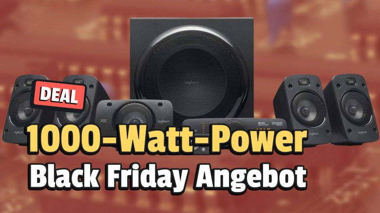 Ich nutze diese Soundanlage von Logitech mit 1000 Watt schon seit Jahren und bin absolut begeistert: jetzt ultragünstig am Black Friday