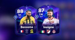 Titel EA FC 25 FC Pro Live Karten für Benzema und Insigne