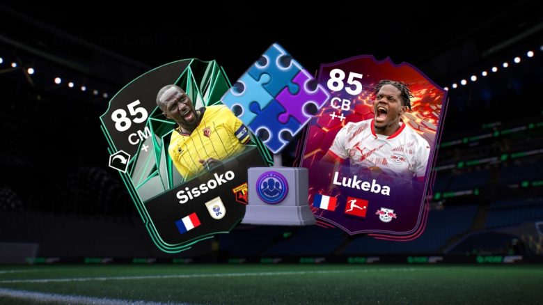 Titel EA FC 25 SBC Pokal wird von Sissoko und Lukeba angeschrien