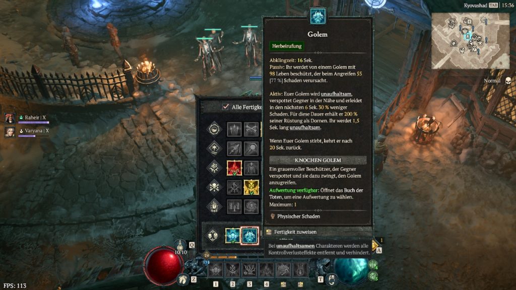 summon golem equip diablo 4 necro