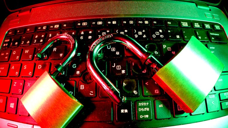 Schlösser auf einer Tastatur