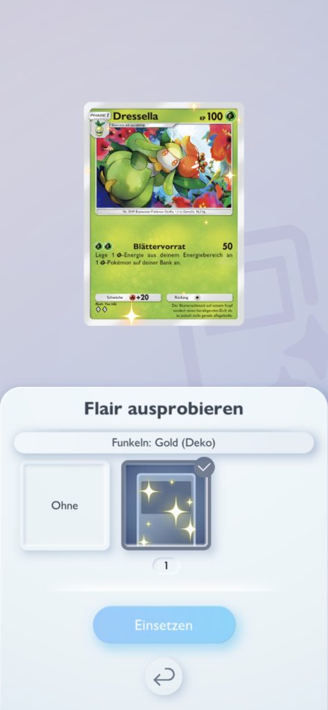 Pokemon TCG Pocket Flair ausprobieren