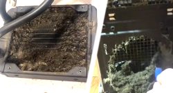 Schmutzige Lüfter eines PCs