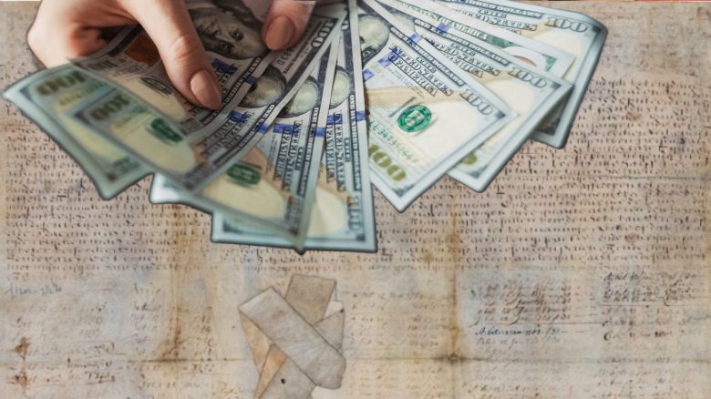 Geld über altem Bond