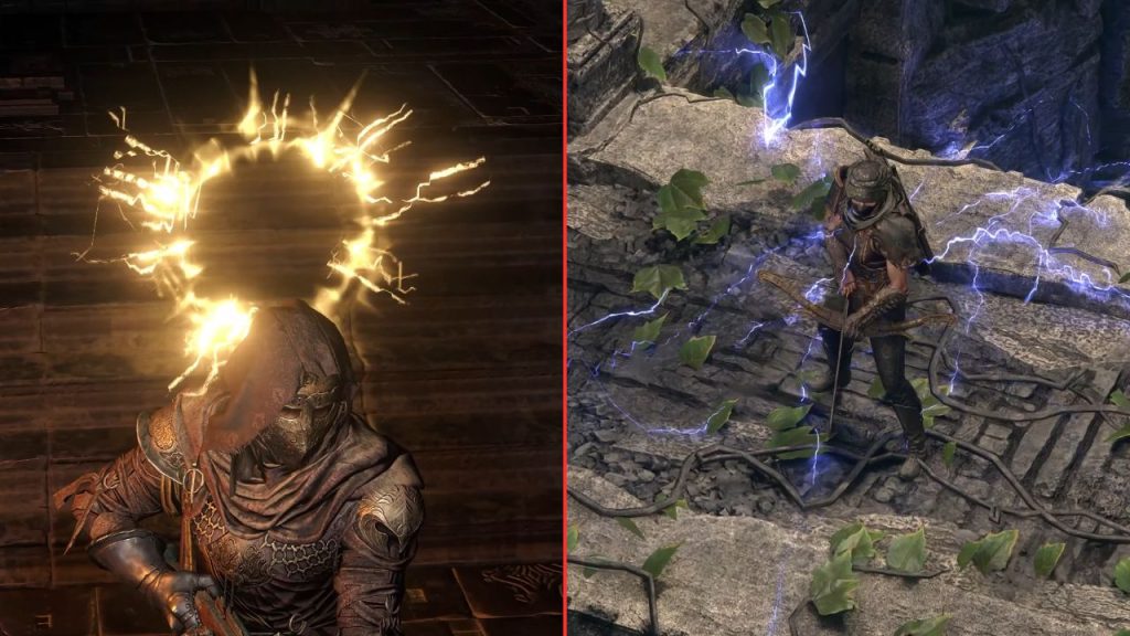 Path of Exile 2: The cosmetic items Fair Helm Attachment and Energy Screw