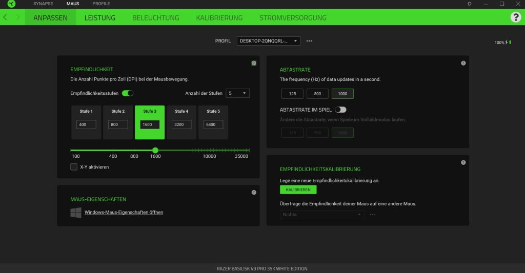 Razer Synapse Basilisk V3 Pro Software 02