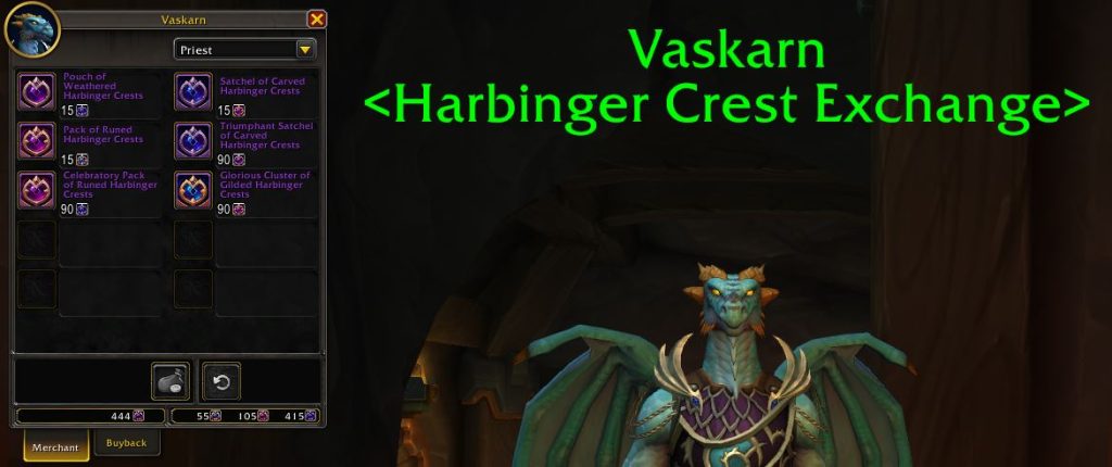 WoW Veskarn Crest Exchance