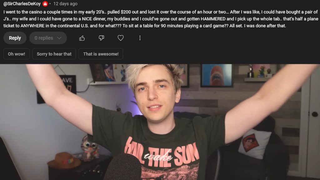 YouTube comes up with something not very appropriate for this comment.