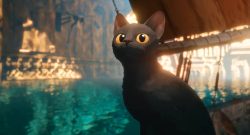 Screenshot aus Flow - Katze auf dem Wasser