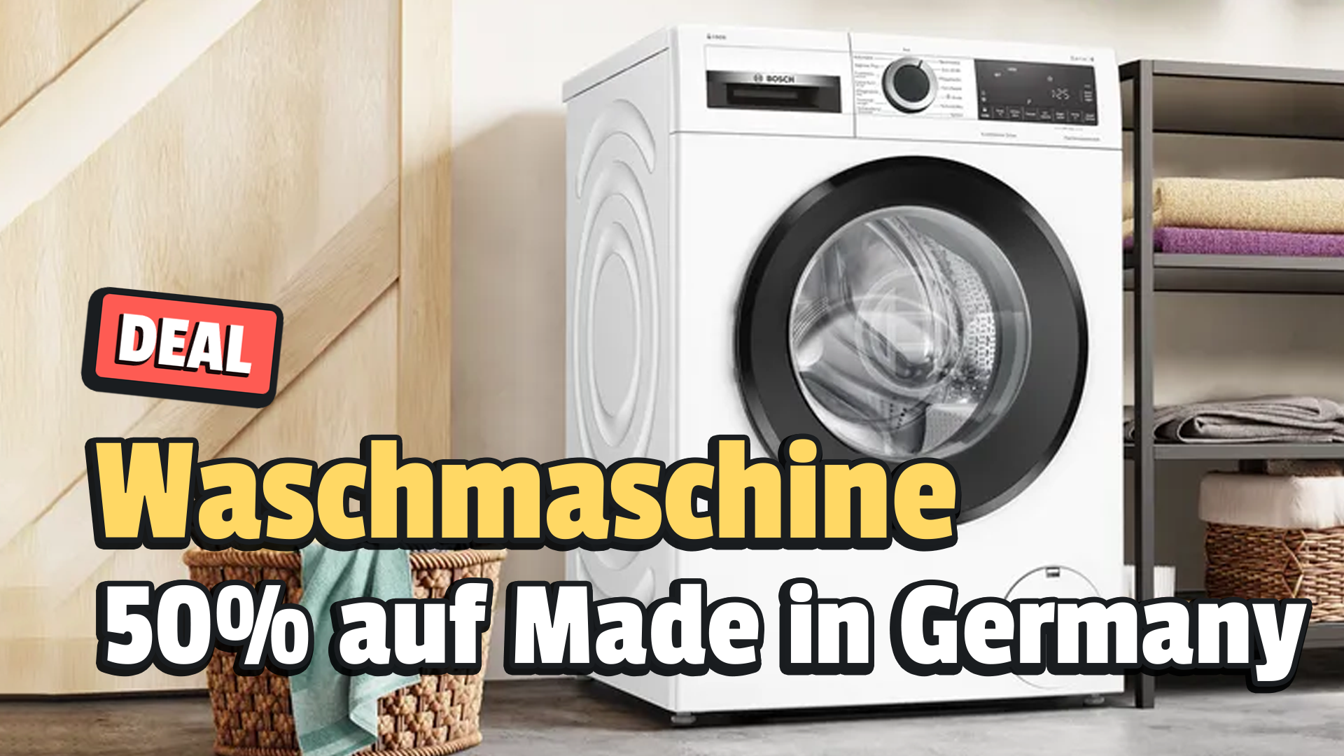 Die Waschmaschinen mit der längsten Haltbarkeit kommen alle aus Deutschland! Jetzt ist ein Spitzenmodell fast 50% günstiger