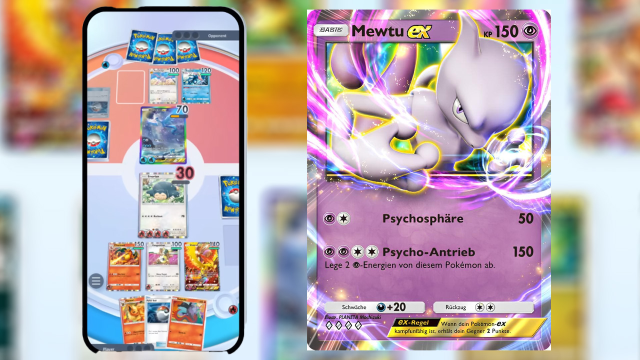 Pokémon TCG Pocket: Mewtu ex Deck – So baut ihr es