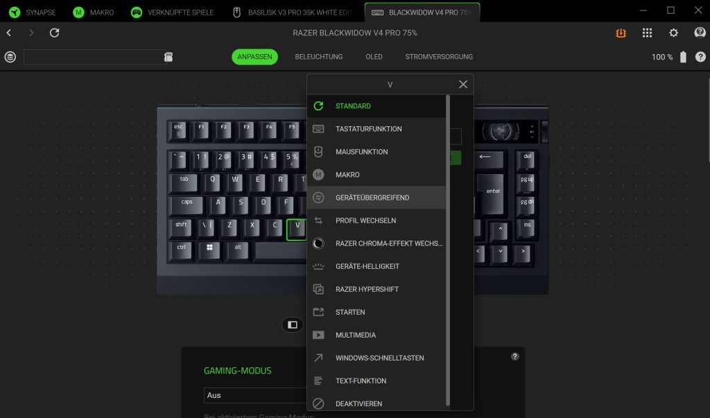 Razer Synapse 4 Blackwidow V4 Pro 02