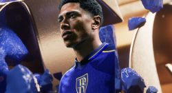 Titel EA FC 25 Team of the Year Hintergrund mit Jude Bellingham im TOTY Trikot