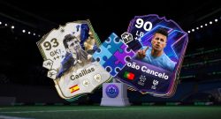 Titel EA FC TOTY Casillas und Rücblick Cancelo erscheinen hinter dem SBC Pokal