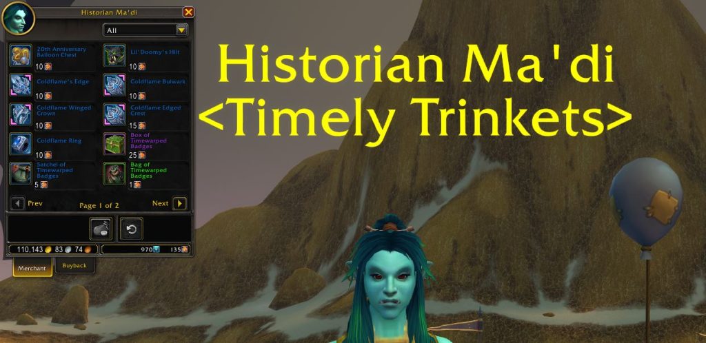 WoW Historian Madi Chests