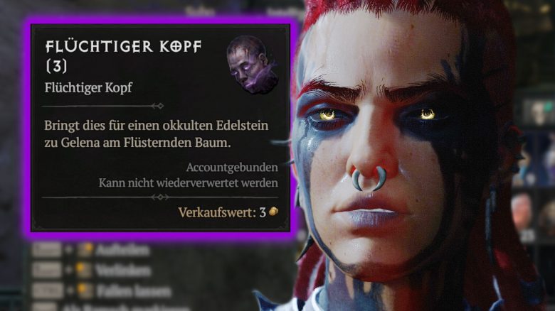 DIablo 4 season 7 flüchtiger Kopf farmen spiritbiorn titel