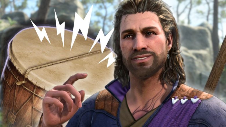 Gale mit Kriegstrommel