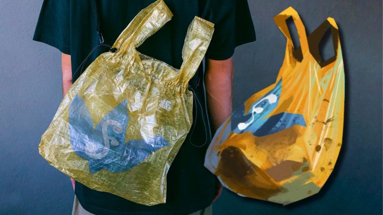 Luxus-Mülltüte als Disco Elysium Merchandise