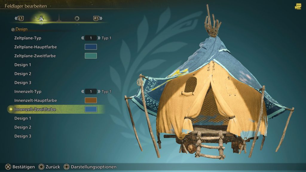 MH Wilds field camp tent