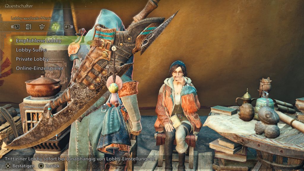 Monster Hunter Wilds Alma Lobby